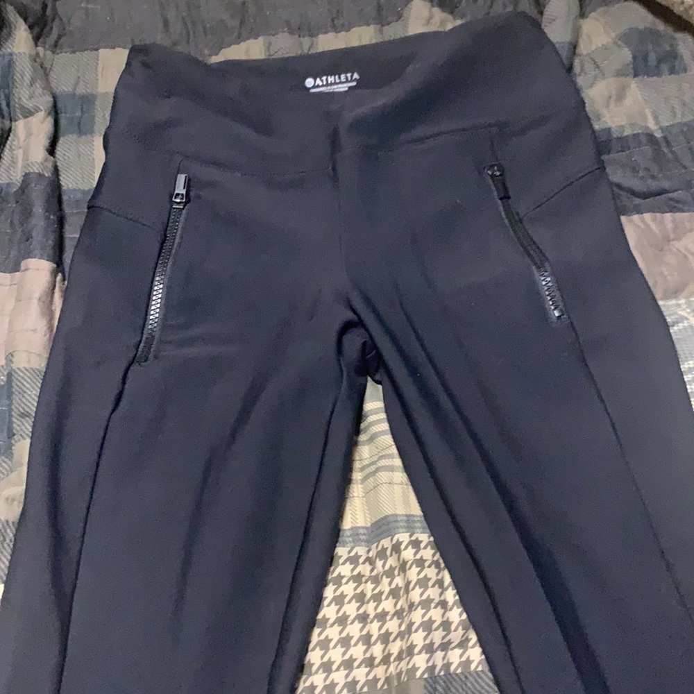 Athleta black stellar tight leggings small Tall